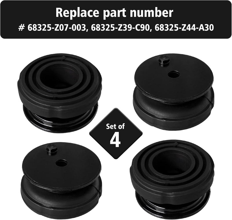 CLSR2U Rubber Foot Pads Fit for Hon da Generator - Lower Rubber Vibration Foot Pads Fit for Hon da EU2000i EB2000i Generator, Replace 68325-Z07-003, Set of 4 - Image 4